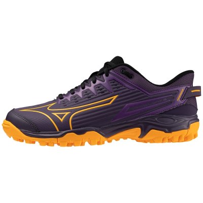 Zapatillas Hockey Mizuno WAVE LYNX 2 Mujer - Morados / Naranjas - Chile M542AYOTBZ